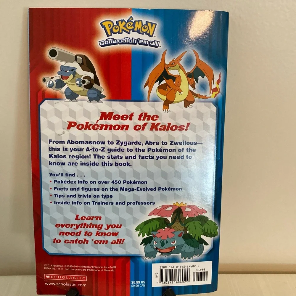 Kalos Region Handbook (Pokémon) 2014 Stats & Facts